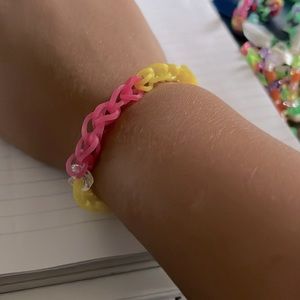 Pink pineapple bracelet